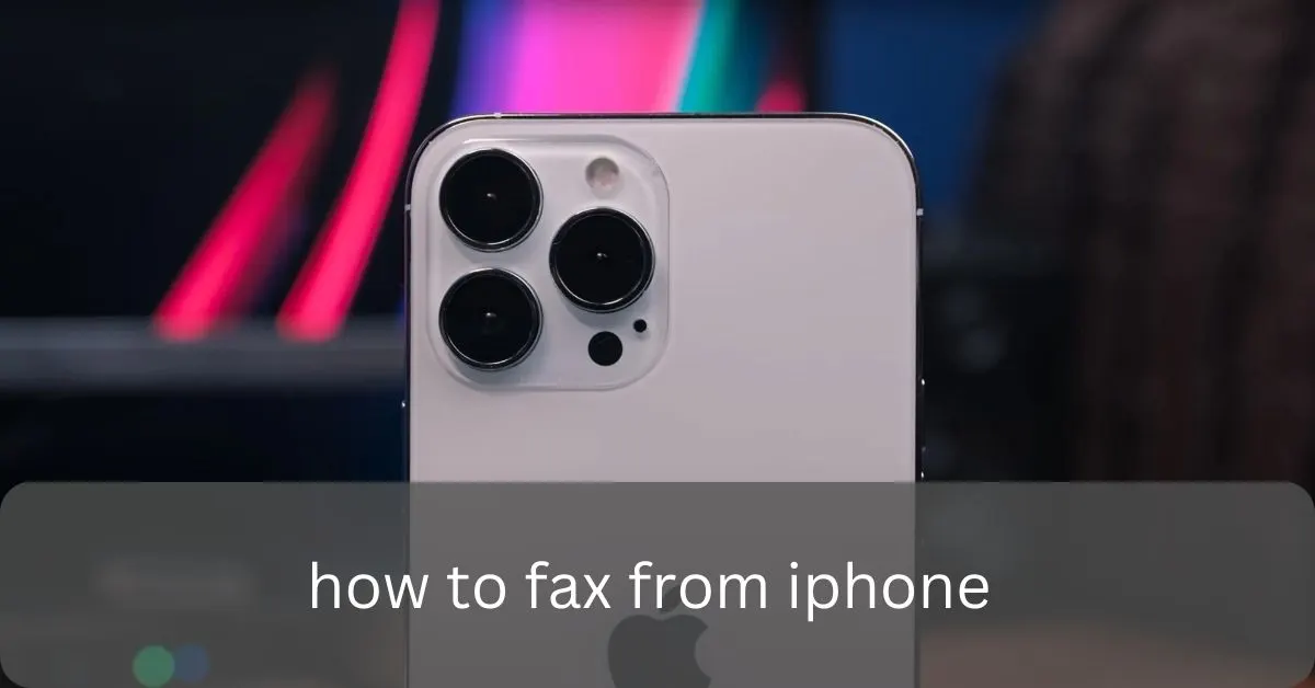 how to fax from iphone